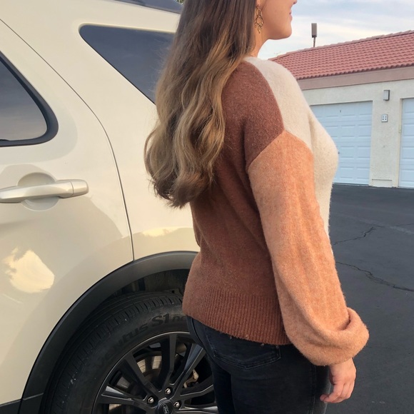 Madewell colorblock sweater in coziest yarn - Picture 5 of 9